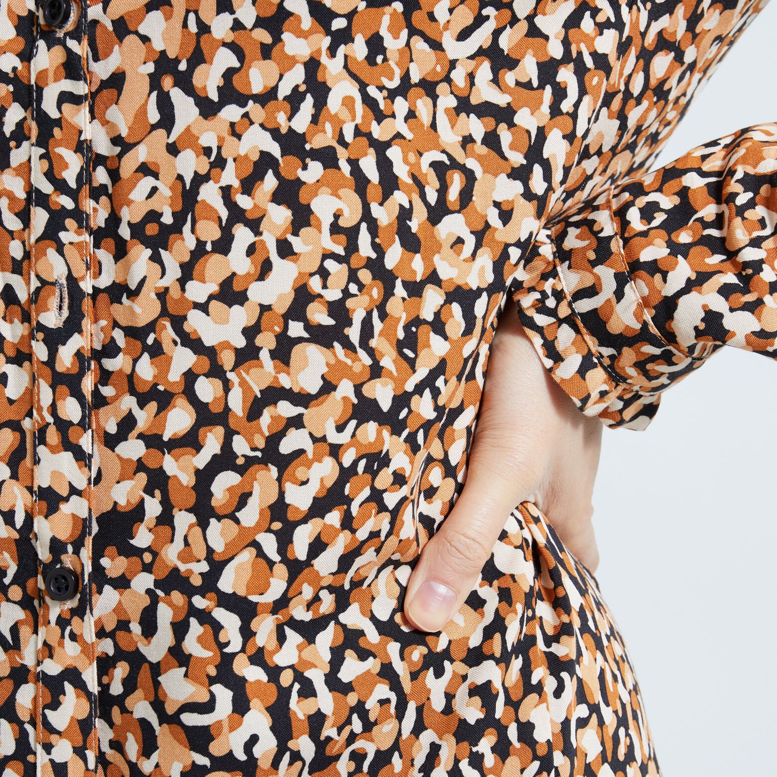 Robe fluide imprimée femme