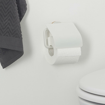 Tiger Toiletrolhouder Urban Wit met Klep