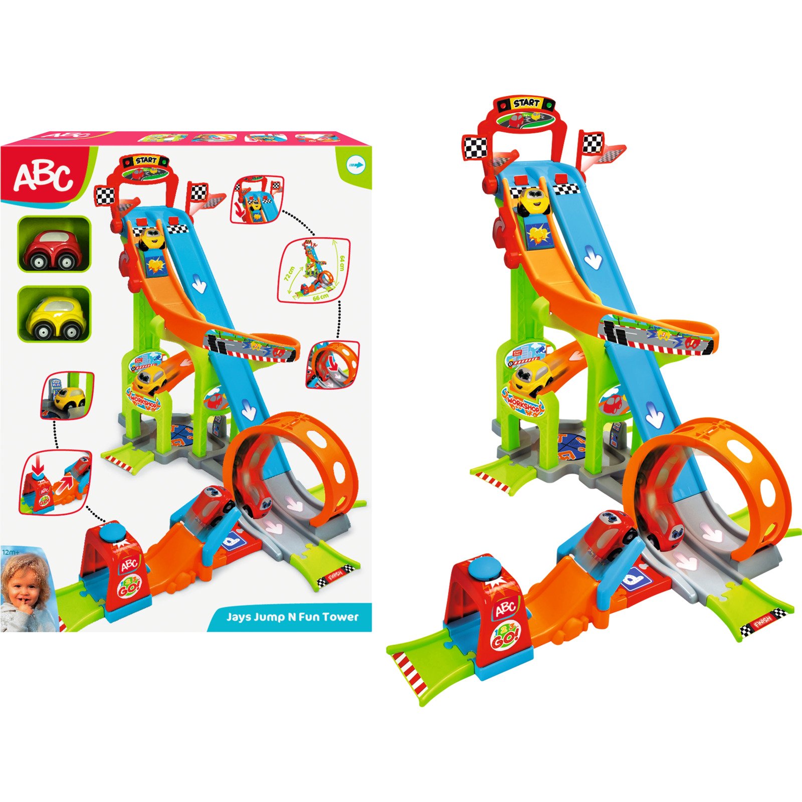 Simba ABC Autorennbahn Jays Jump N Fun Tower