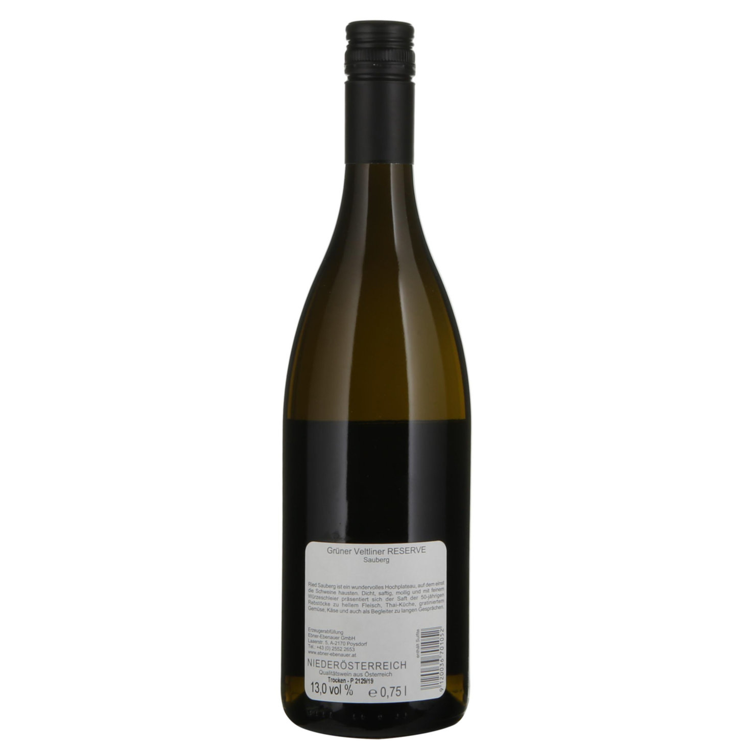 Niederösterreich Grüner Veltliner Reserve Sauberg Ebner-Ebenauer -75cl