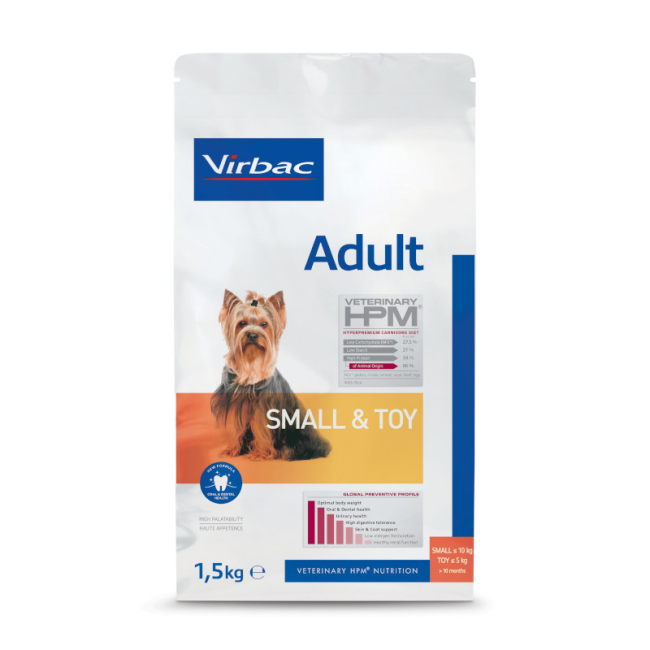 Croquettes Virbac HPM Adult Dog Small & Toy