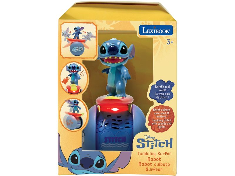 Lexibook Roboter Stitch Powerman Surfing Buddy Blau Disney surfende Stitch-Figur