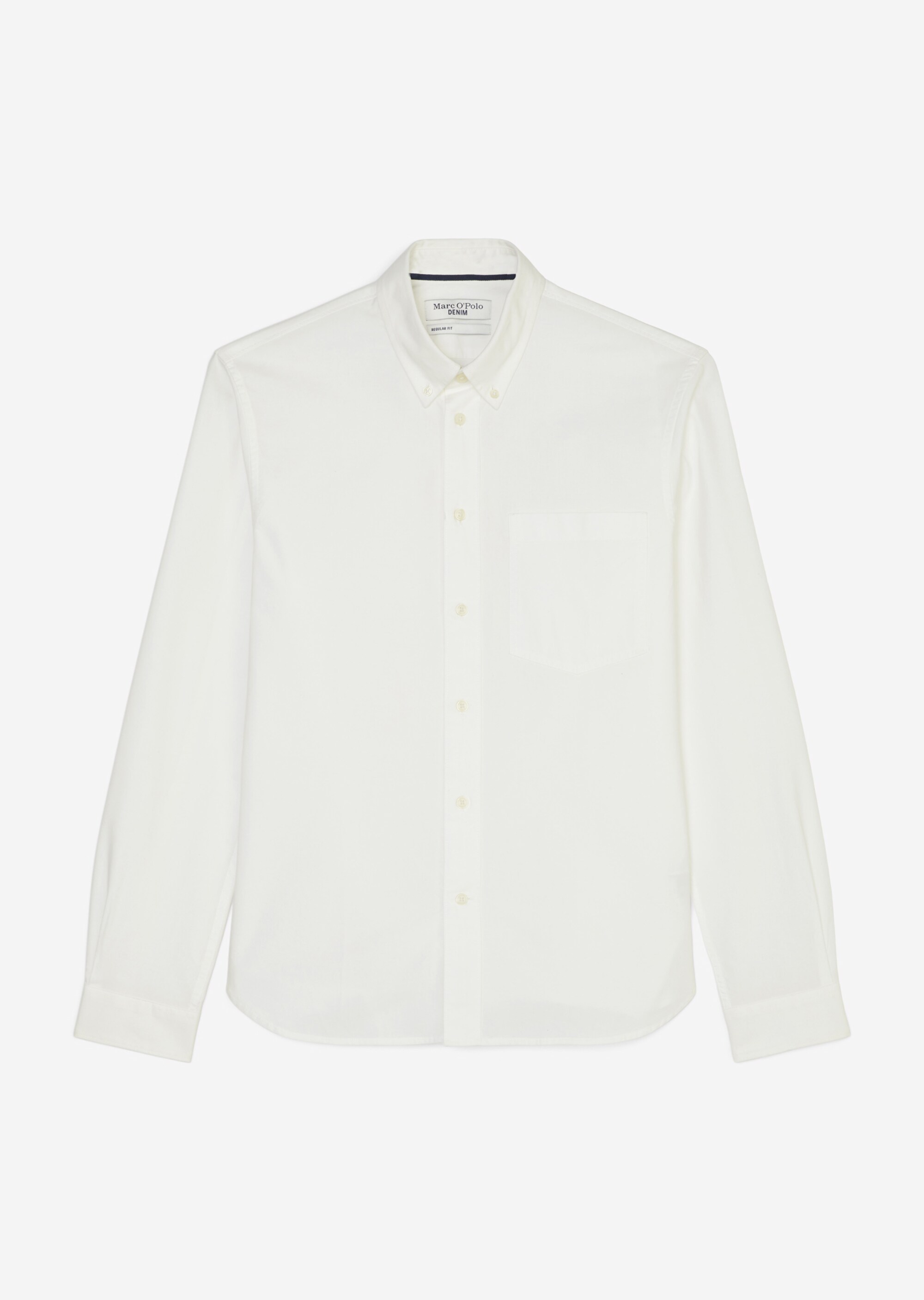 Chambray-Hemd regular mit Button-Down-Kragen