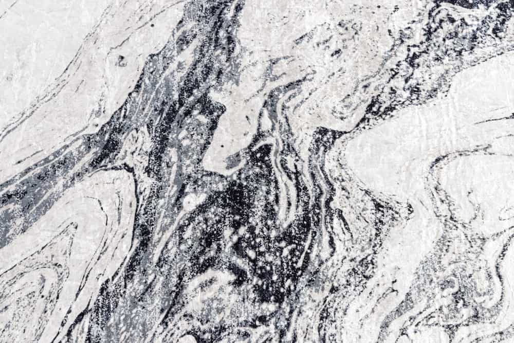 Design Teppich ART RUGS 230x160cm weiß grau Flachgewebe Indoor