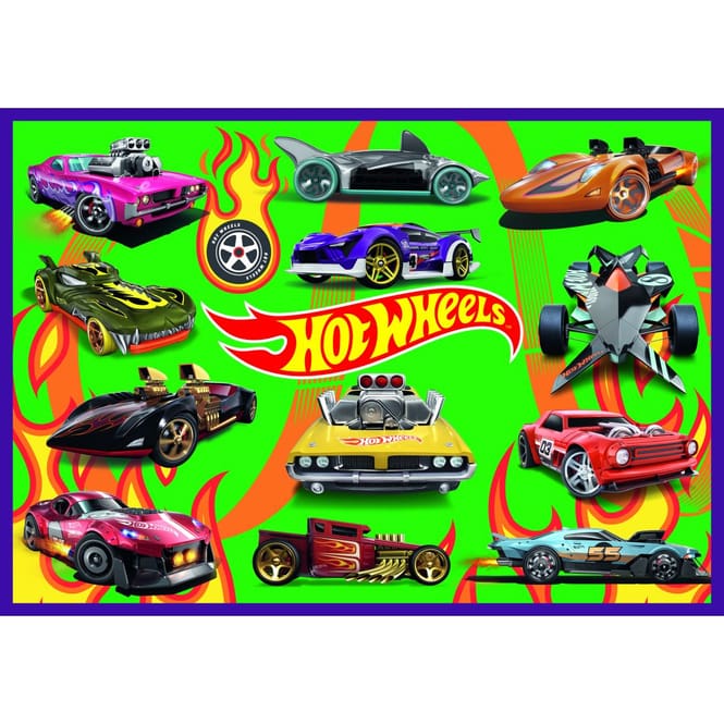 Puzzle - Hot Wheels - 4 x 250 Teile