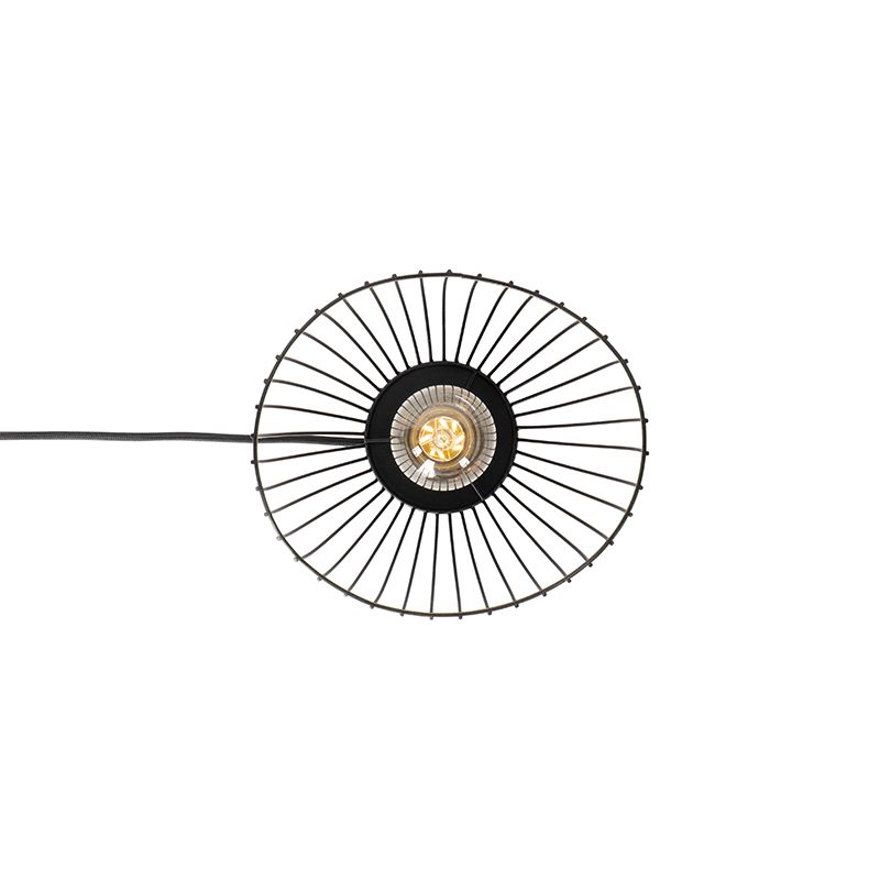 Moderne tafellamp zwart 20 cm - Pua