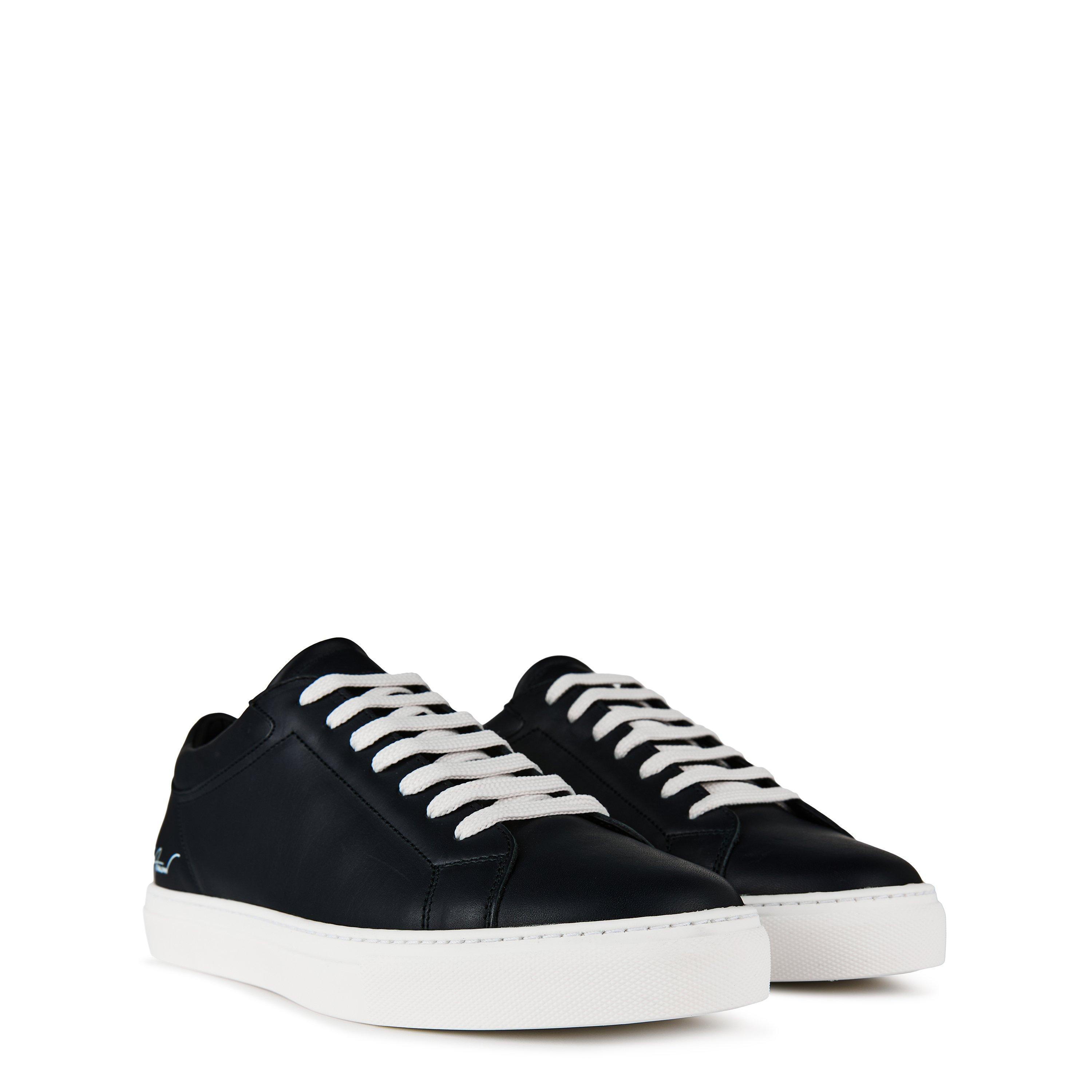 Emporio Armani Leather Trainers