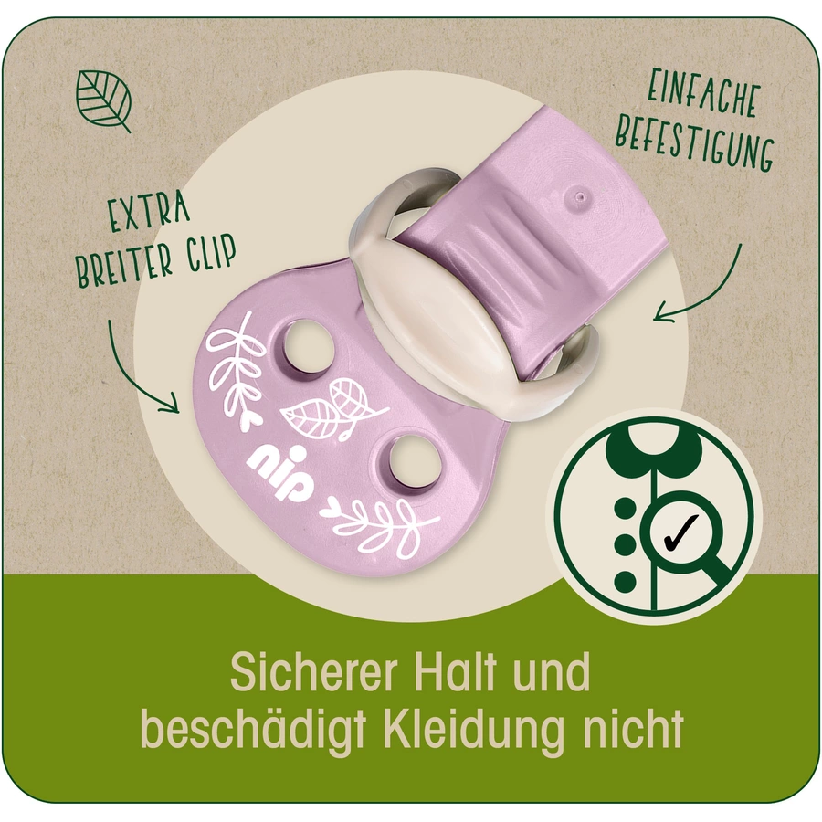 nip® Schnullerband Green - grün