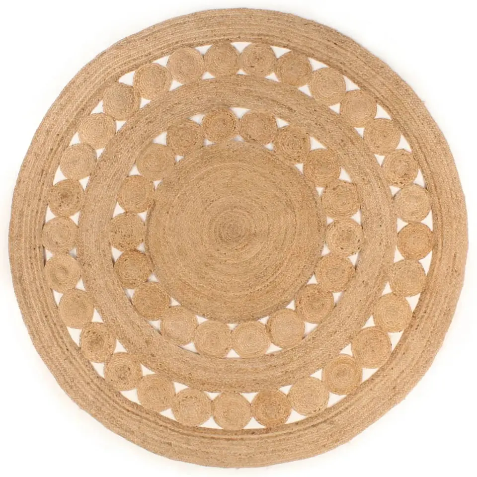 vidaXL - Vloerkleed - Beige - Jute - 210 cm