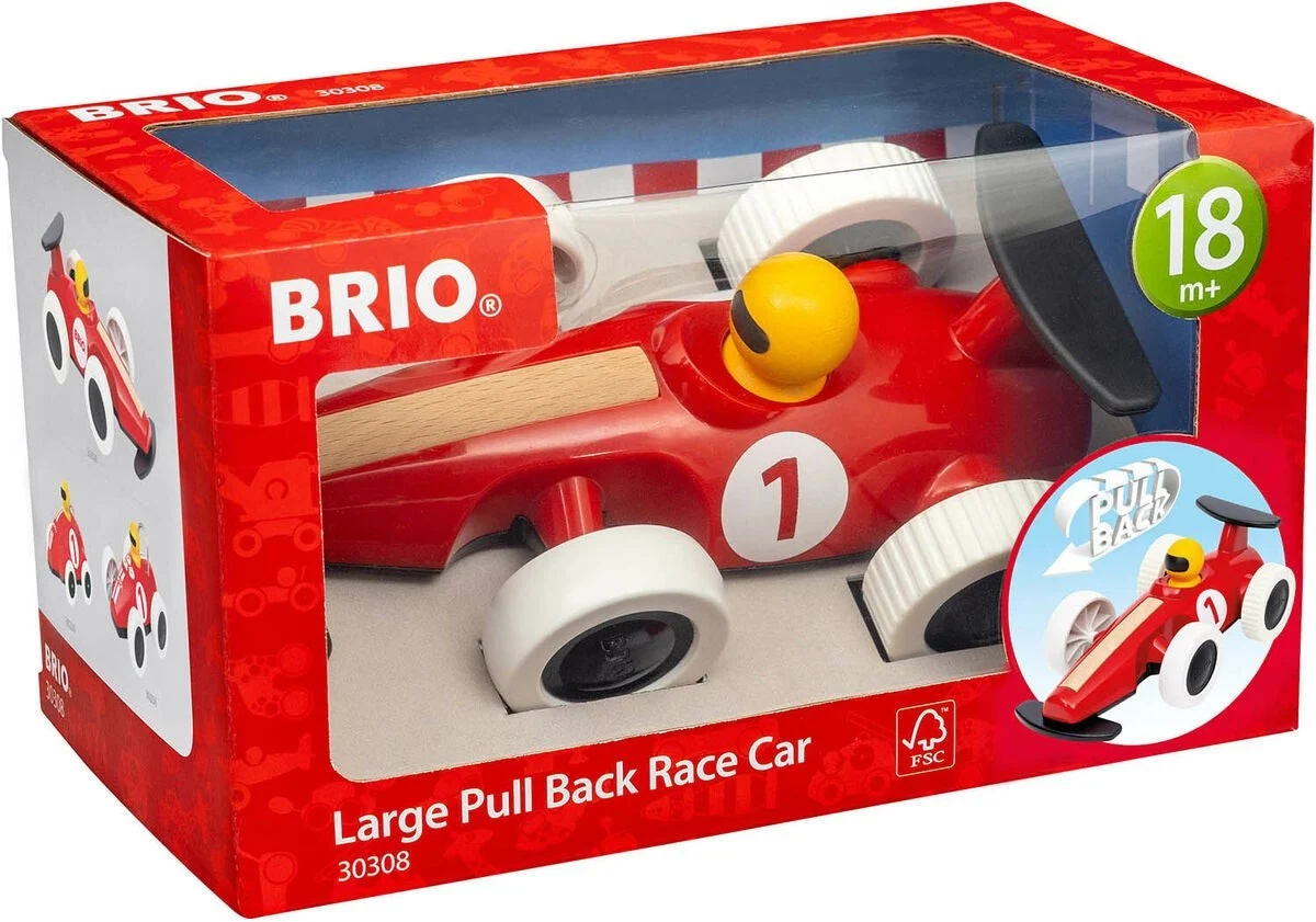 BRIO 30308 Large Pull Back Race Car