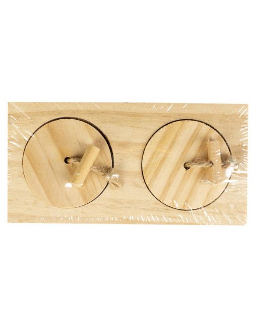 Duvo+ Houten Sniffle `n Snack Puzzle Edd - Speelgoed - 18x7x2.5 cm