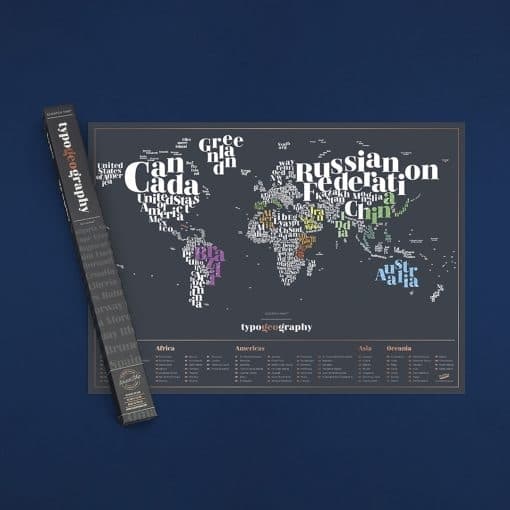 World Wide Scratch Map - kart hvor du skraper navnene på stedene du har besøkt