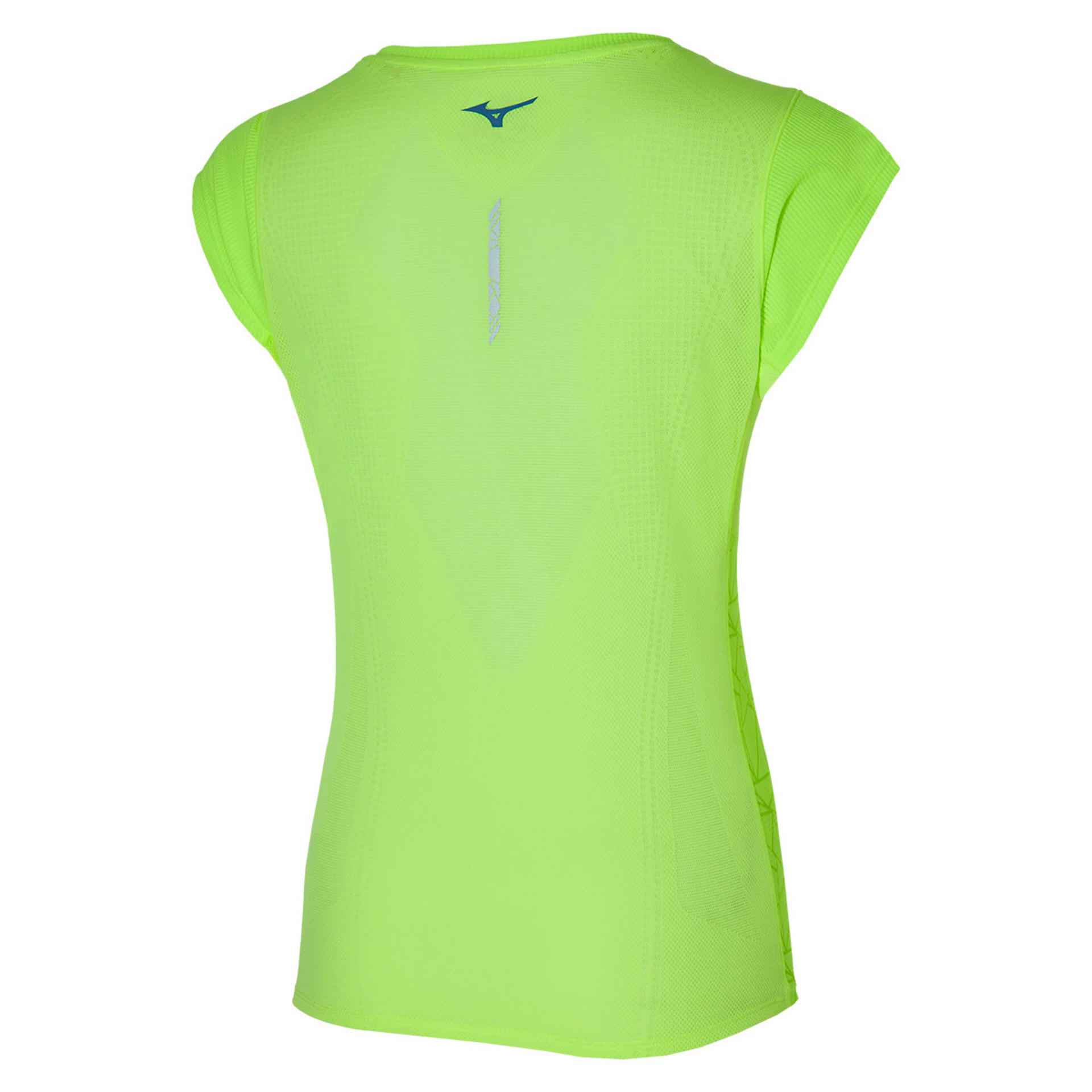 Mizuno Aero Hardloopshirt Korte Mouwen Limegroen Dames