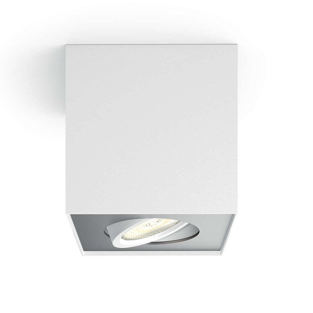 Philips myLiving LED opbouwspot, warmGlow, vierkant, wit
