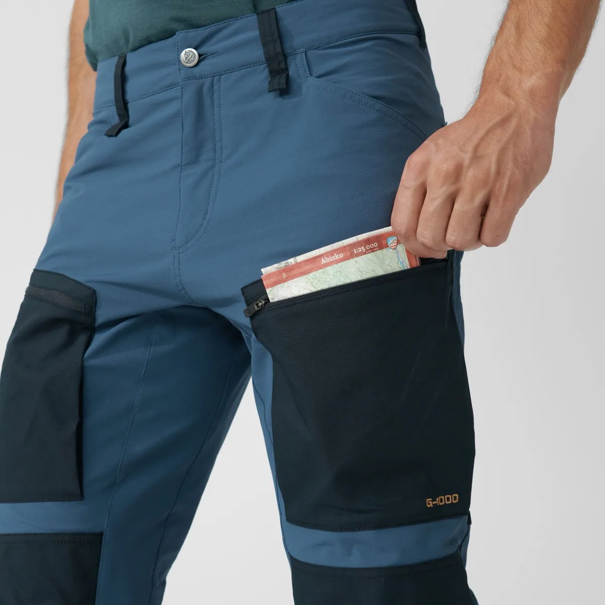 Fjällräven Men's Keb Agile Trousers Indigo Blue/Dark Navy
