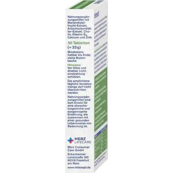 Mariendistel Artischocke Tabletten