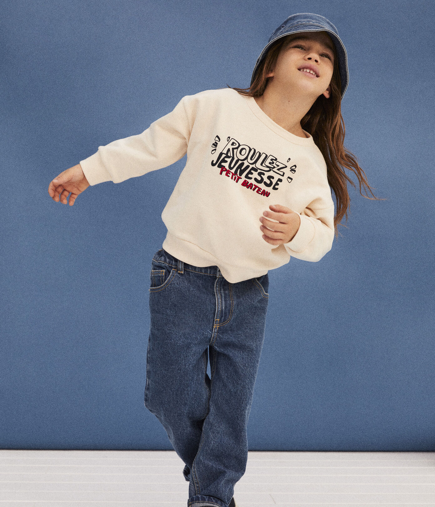 Sweatshirt imprimé en molleton enfant fille / garçon