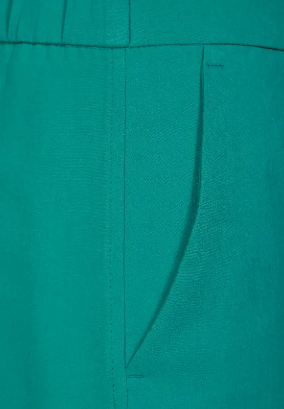 Loose Fit Twill Hose - intense aqua
