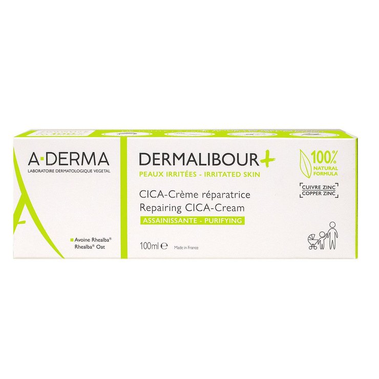 Dermalibour + Cica-crème réparatrice assainissante 50ml