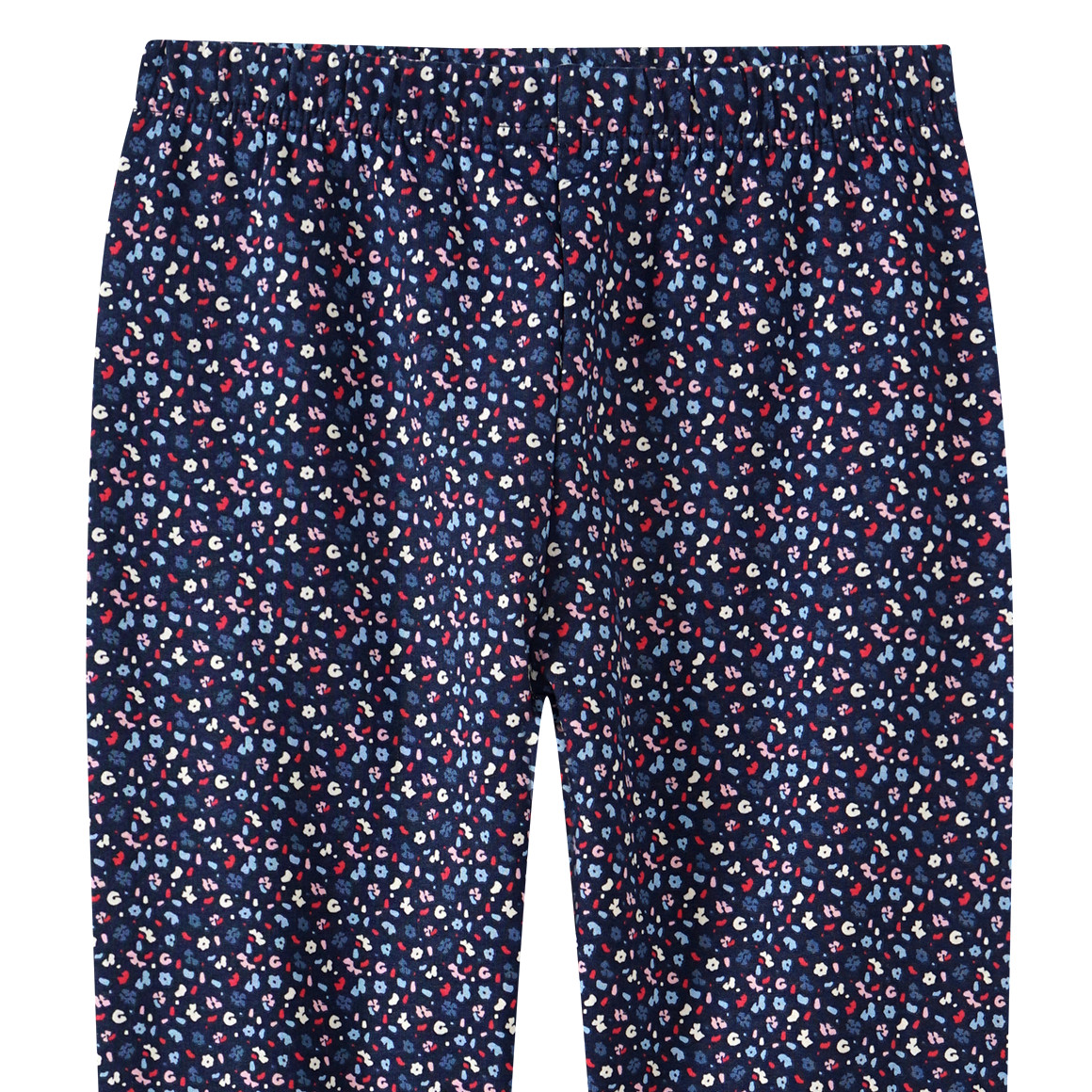 Yigga Mädchen Sweatleggings mit Minimal-Print dunkelblau / bunt