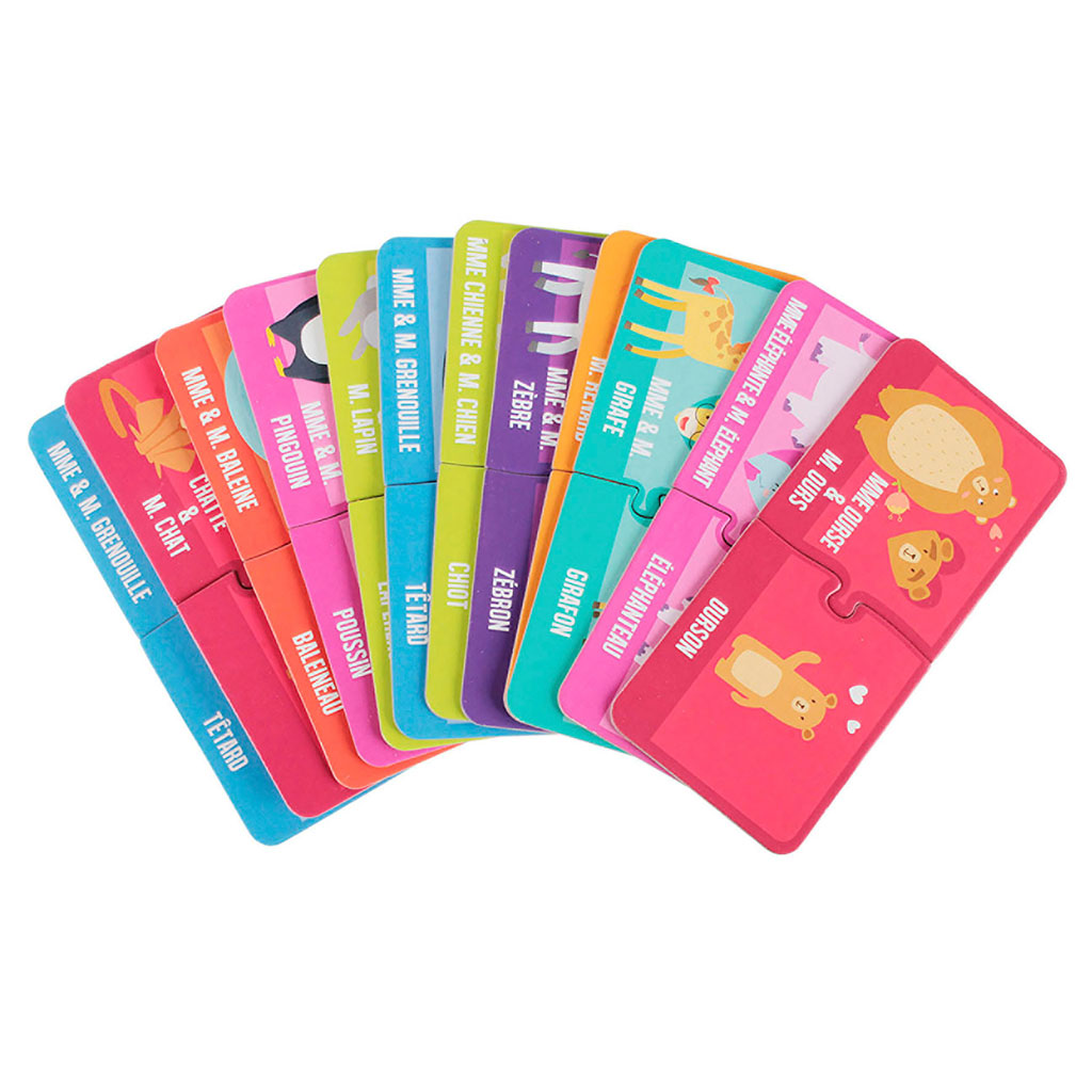 Cartes éducatives animaux 30 pièces