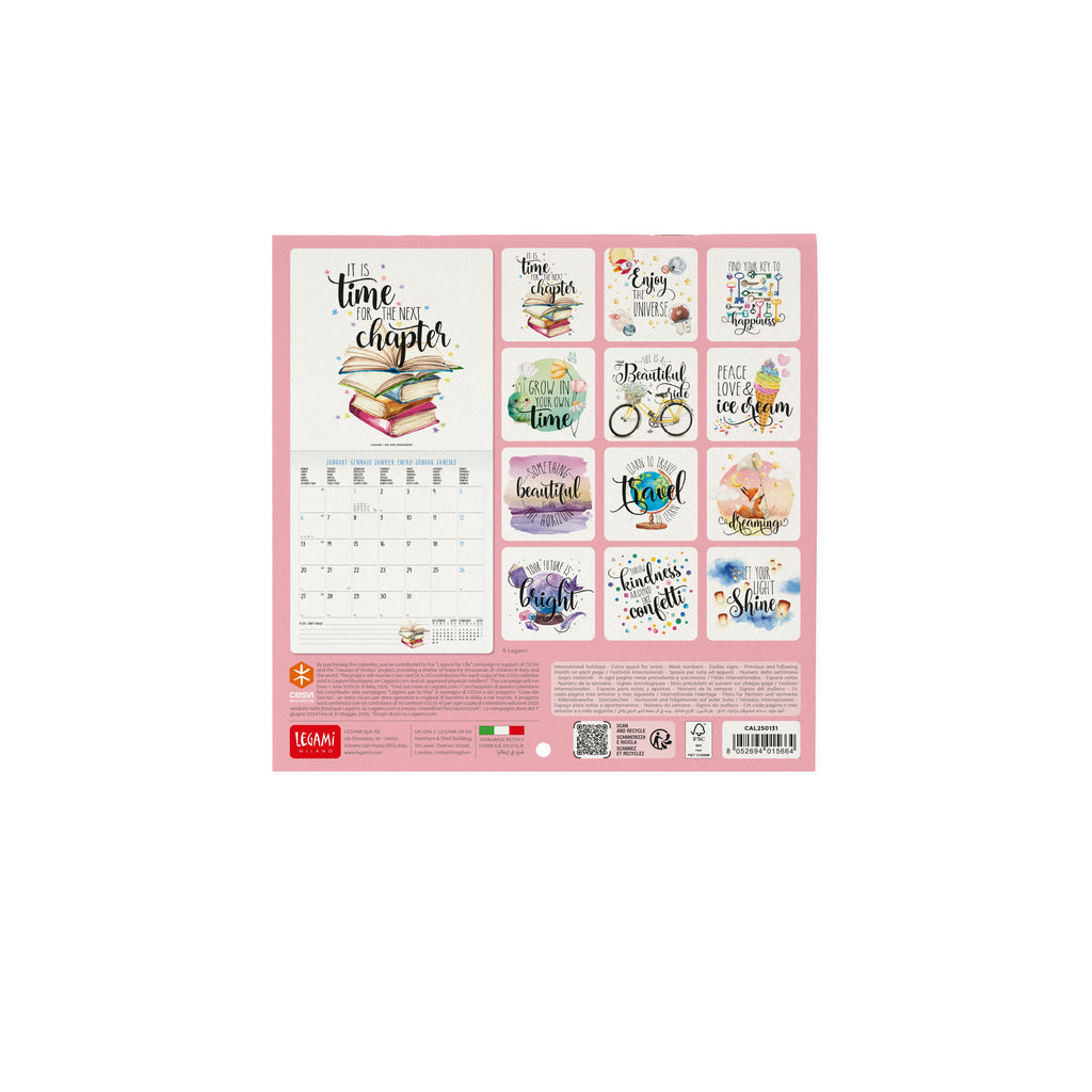 Calendário 2025 18X18 - Aphorisms