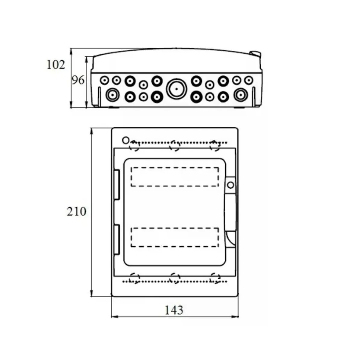 Iboco Tableau Étanche IP65 4 Modules