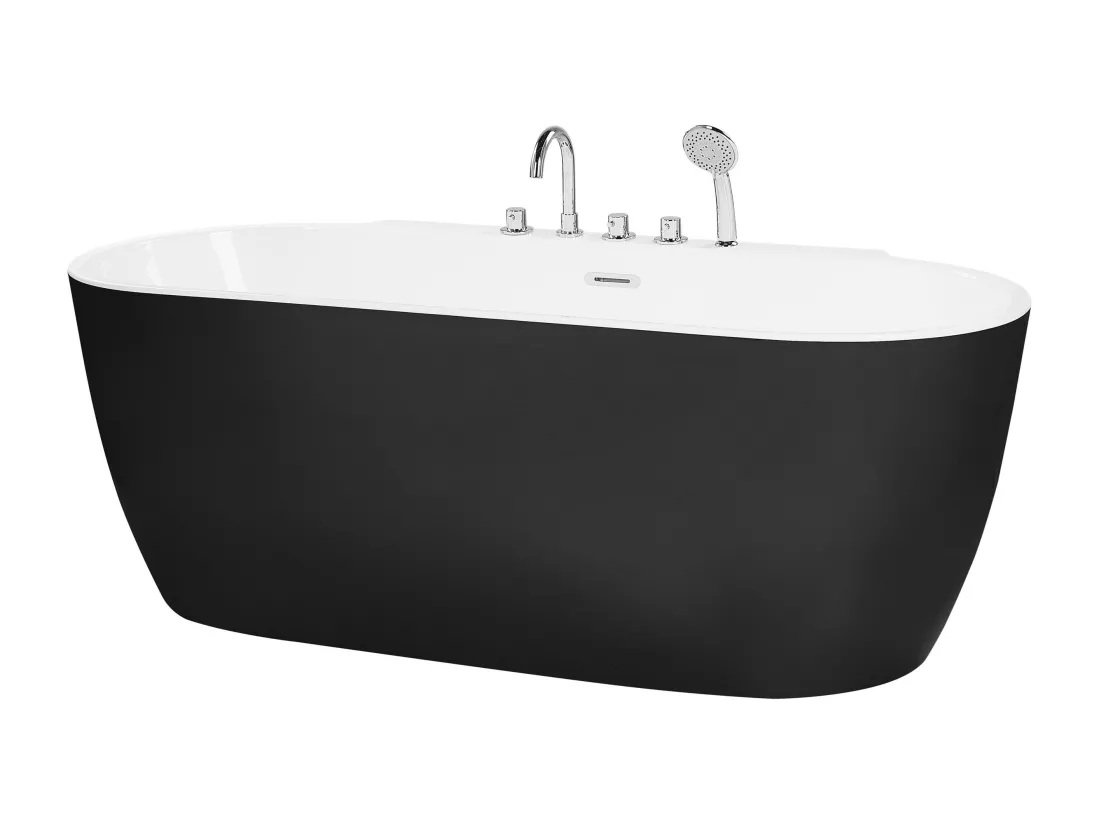 Baignoire îlot noire 170 x 80 cm ROTSO