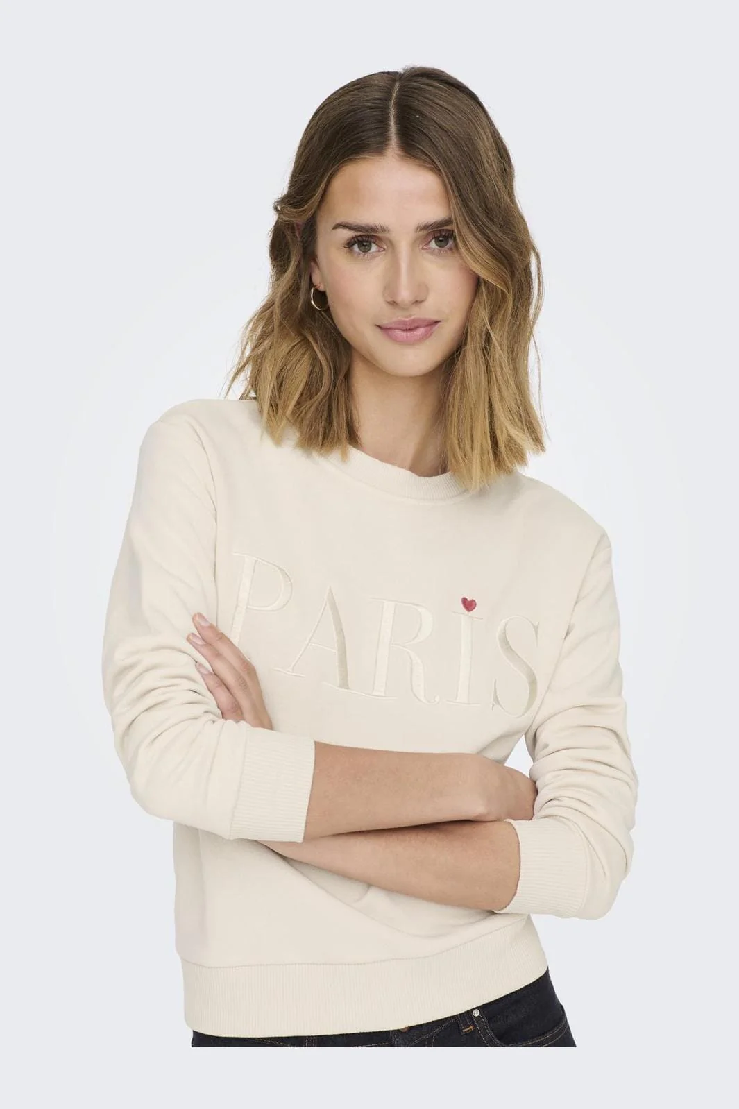 JDY JDYparis L/S Emb Sweat