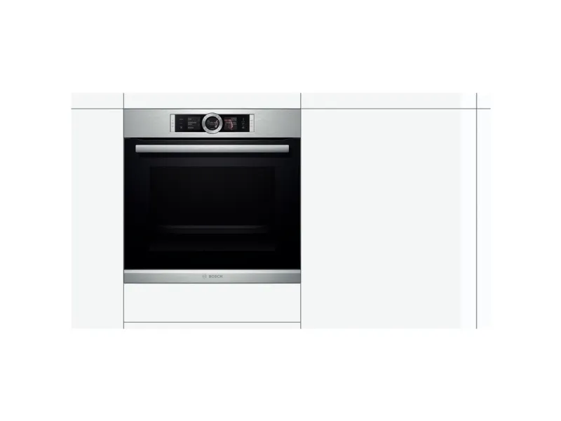 Bosch Serie | 8 HSG636ES1 - Ovn - til indbygning - niche - bredde: 56 cm - dybde: 55 cm - højde: 58.5 cm - Klasse A  - rustfrit stål