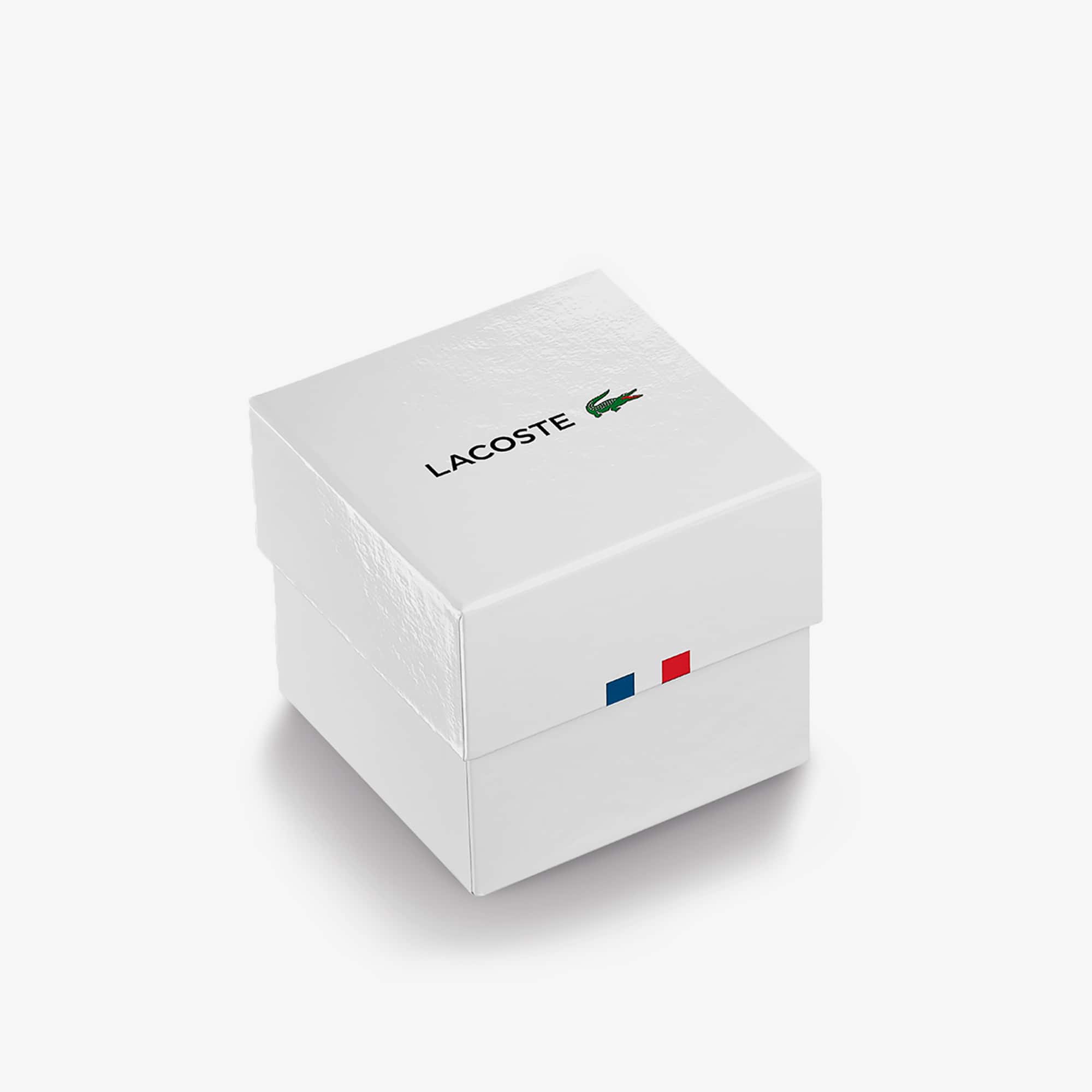 Montre chronographe Tiebreaker bleue avec bracelet plaqué or Montres - Blanc - Lacoste - Homme