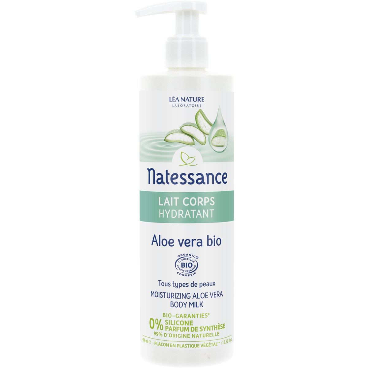 Lait  hydratant bio - Aloe vera - Corps - 400 ml
