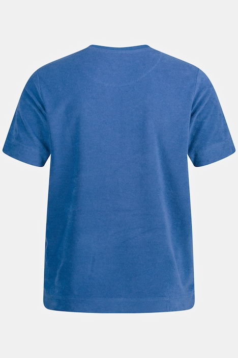 T-Shirt, Frottee, Halbarm, Rundhals, Brusttasche