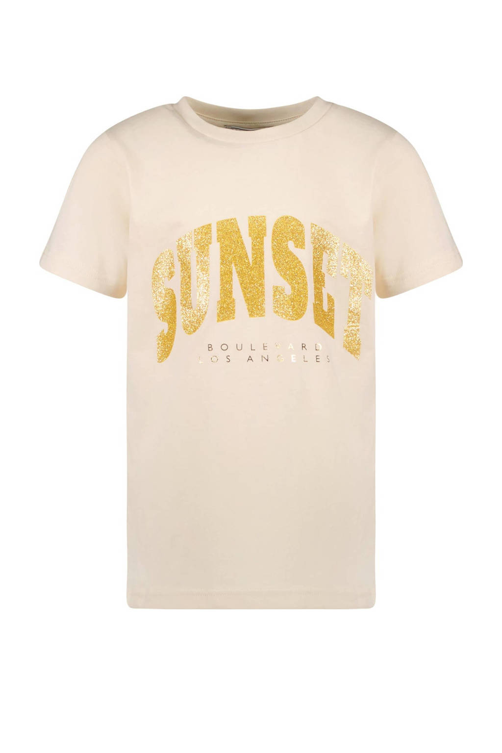 Cars T-shirt KAT met tekst ecru