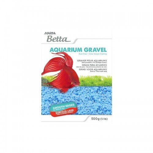 Cascalho marinho Betta para aquários, azul claro