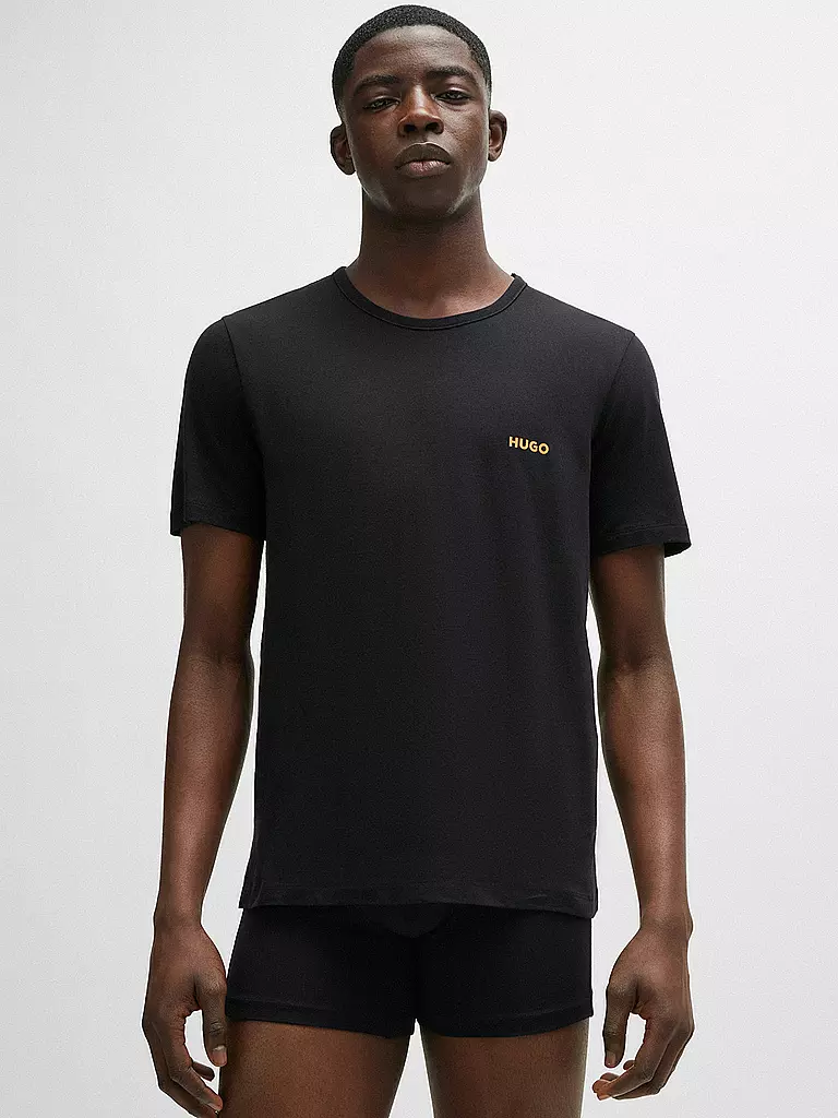 HUGO T-Shirt 3er Pkg. TRIPLET blau