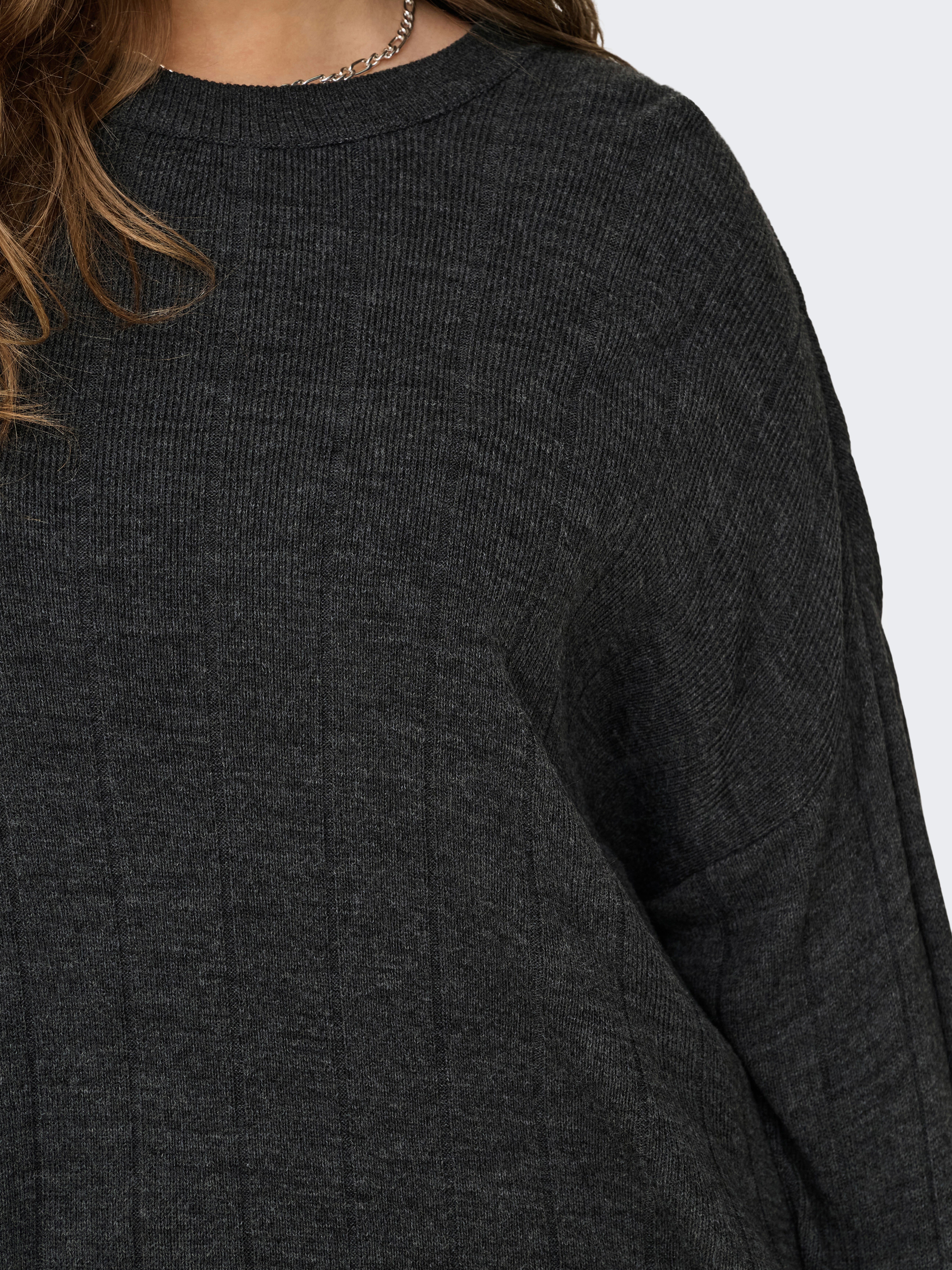 CARTESS Strickpullover Dark Grey Melange