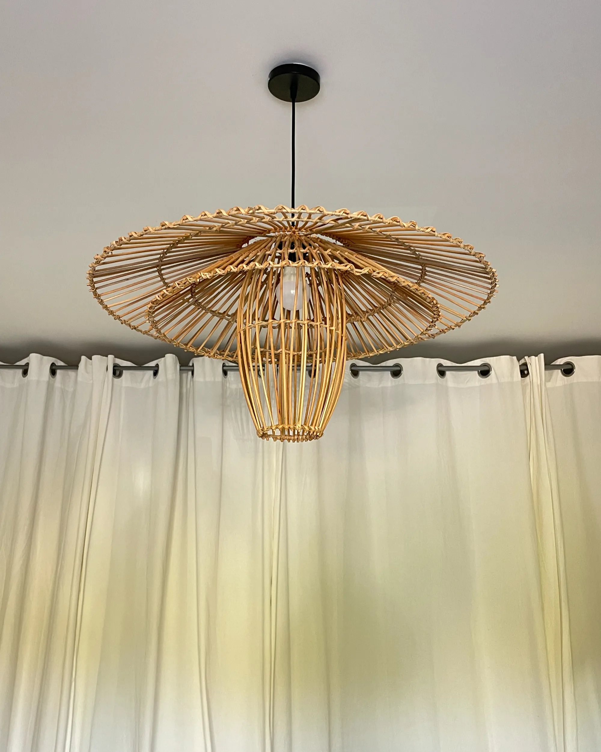 Hanglamp BOTIJAS Rotan Natuurlijk