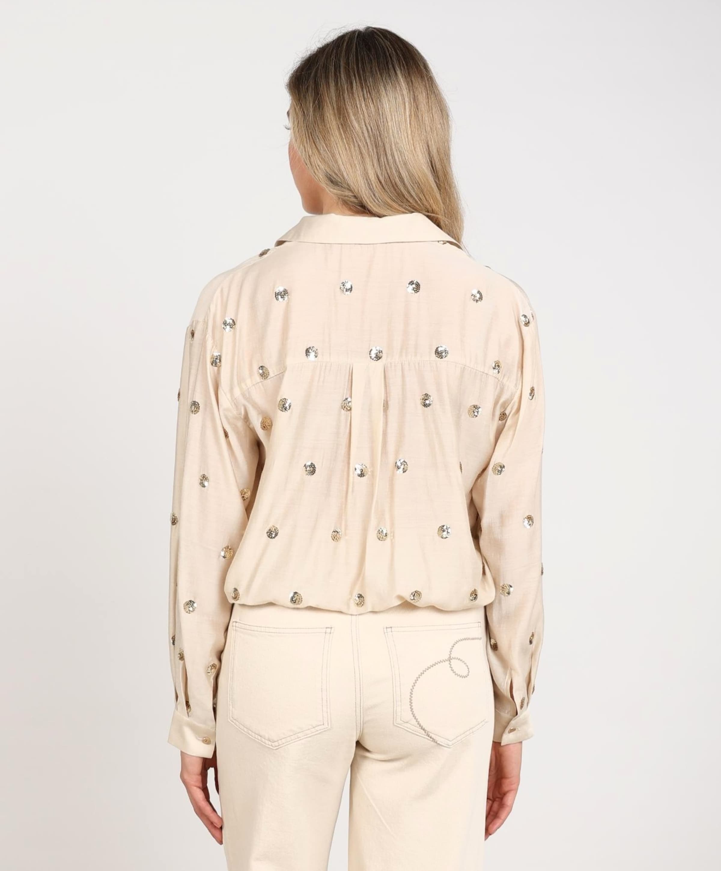 Nukus Dames blouse beige