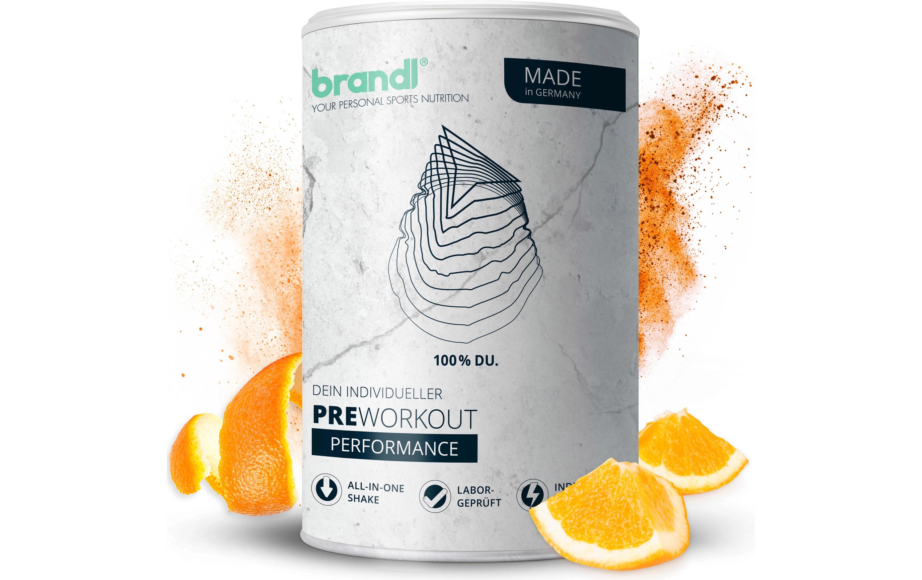 Pulver Pre-Workout Booster Guarana/Yerba Mate 500 gPerformance Booster mit 100% studienbasierten Wirkstoffen