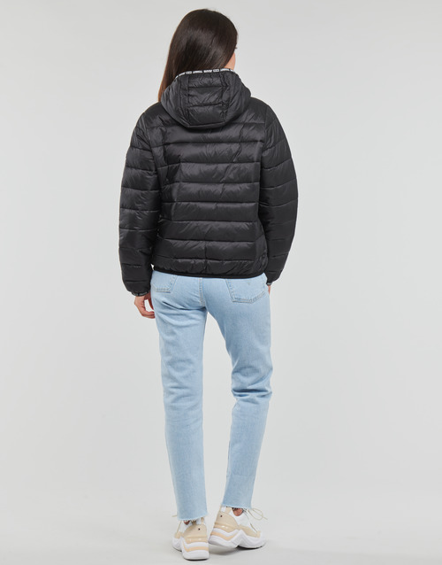 Tommy Jeans - TJW QUILTED TAPE HOODED JACKET - Noir