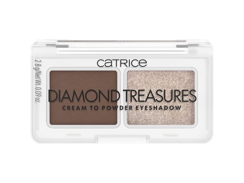 Catrice Lidschatten Diamond Treasures Cream 010 Hazel Spark Kombination aus matter Basis und schimmerndem Topper