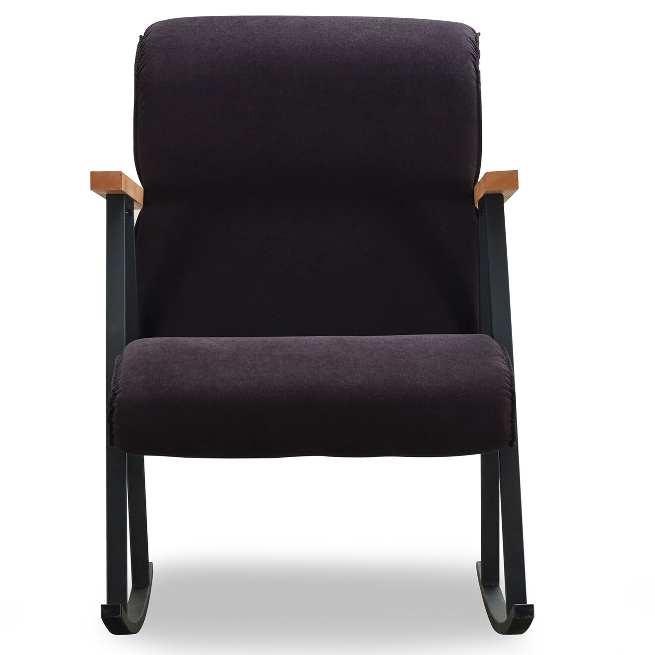 Atelier del Sofa Chaise à bascule Yoka noire - 100x55x65 cm
