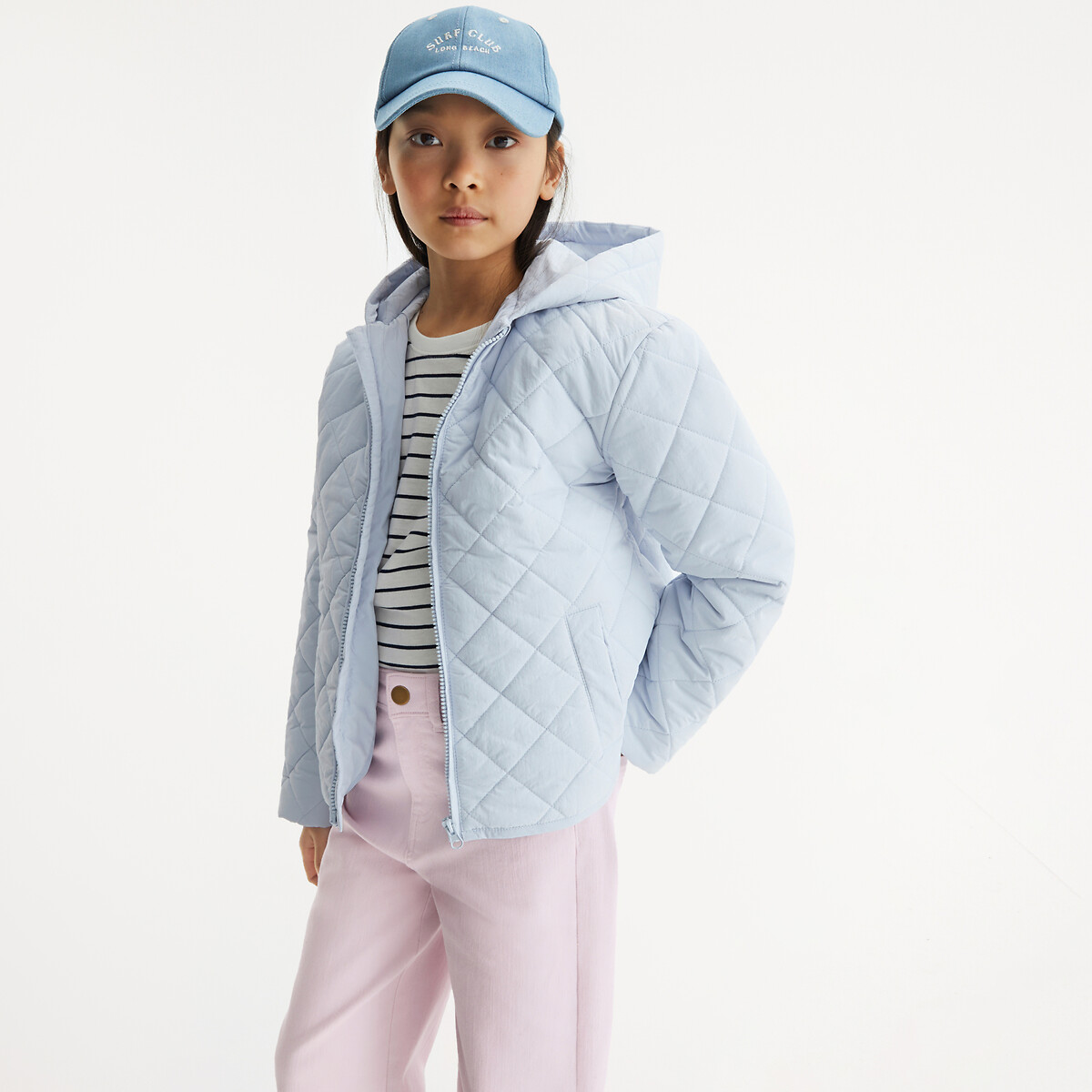 COLEÇÕES LA REDOUTE<br>Jaqueta leve de plumas com capuz