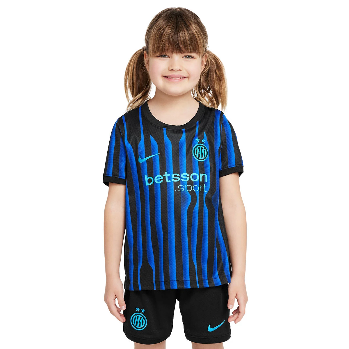 Conjunto Nike Inter Milão Primeiro Equipamento 2025-2026 Criança
