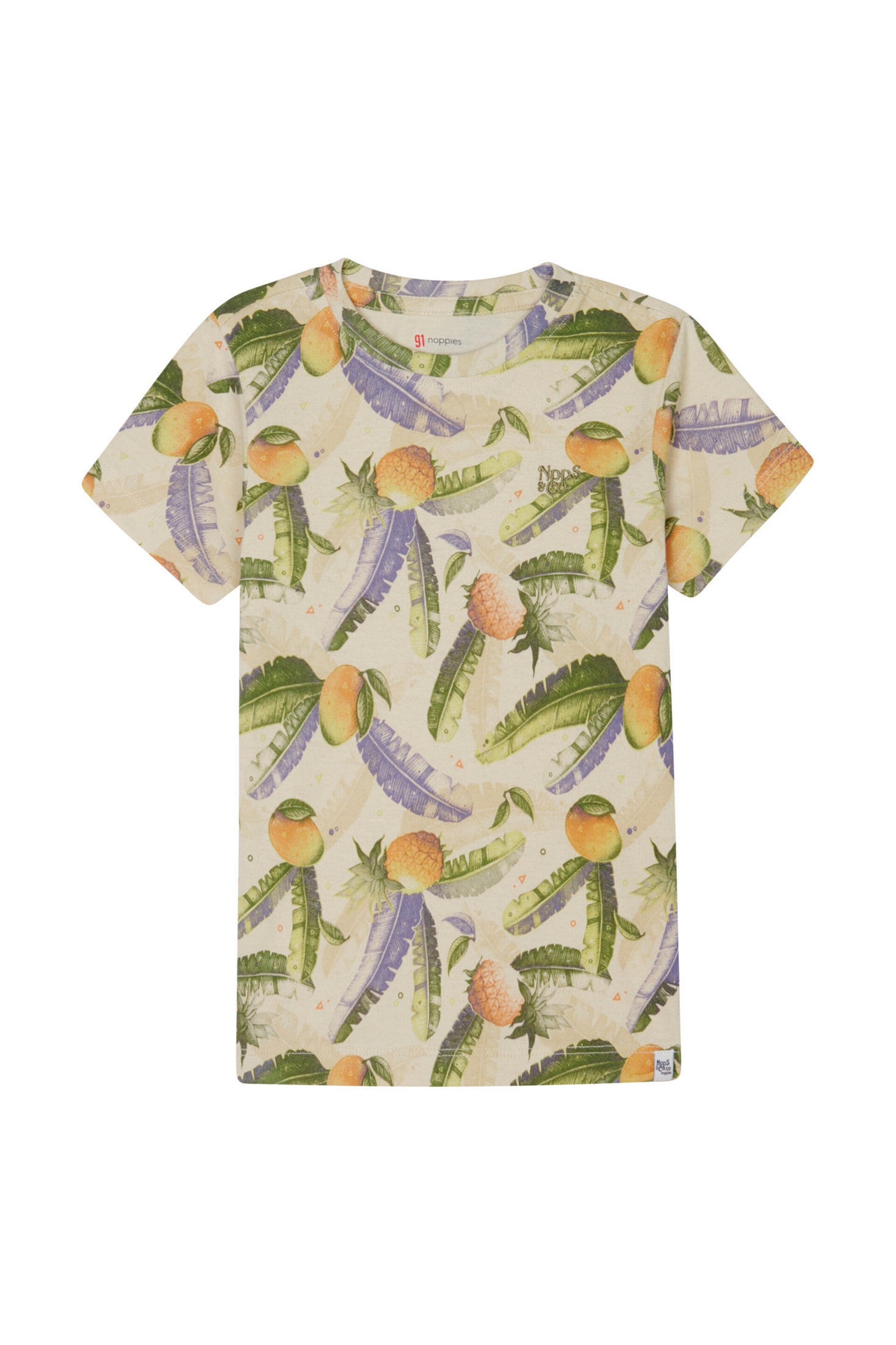 NOPPIES KIDS T-shirt Lonoke Tropical pattern Off white