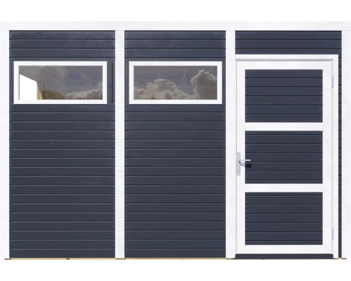 Cubo 3 tuinhuis met vloer, 337 x 240 cm, antraciet