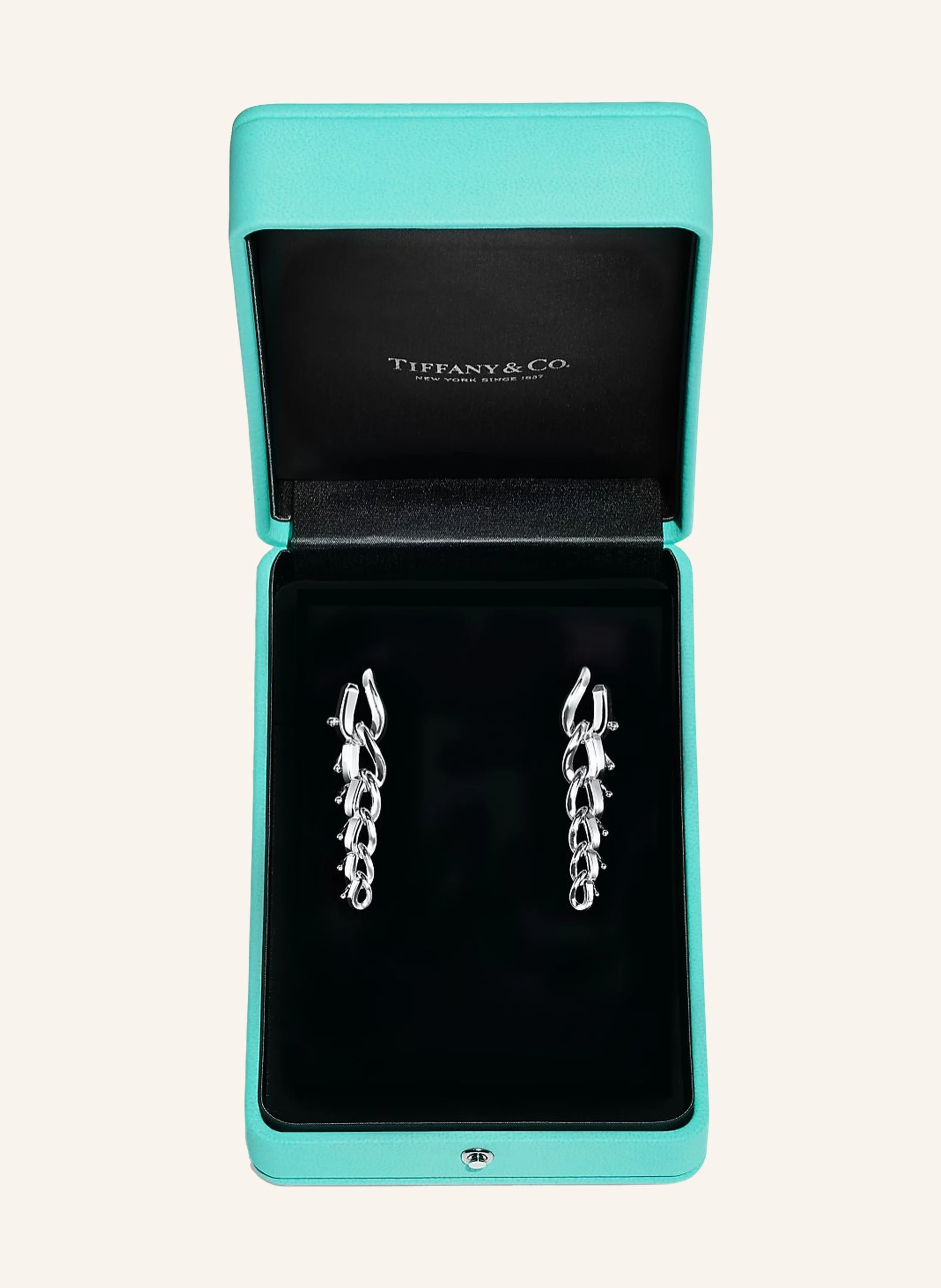 TIFFANY & Co. Tiffany Forge GLIEDEROHRHÄNGER aus hochglanzpoliertem Sterlingsilber