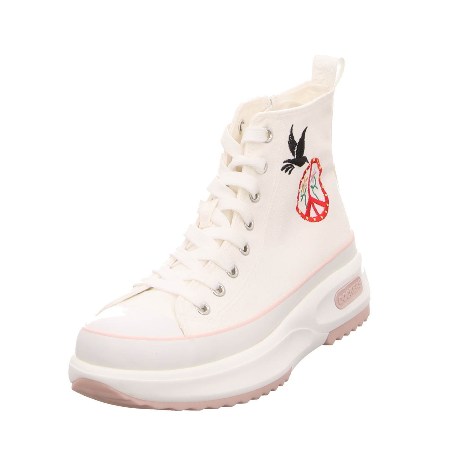 Dockers Knöchelschnürer weiss/weiss kombi