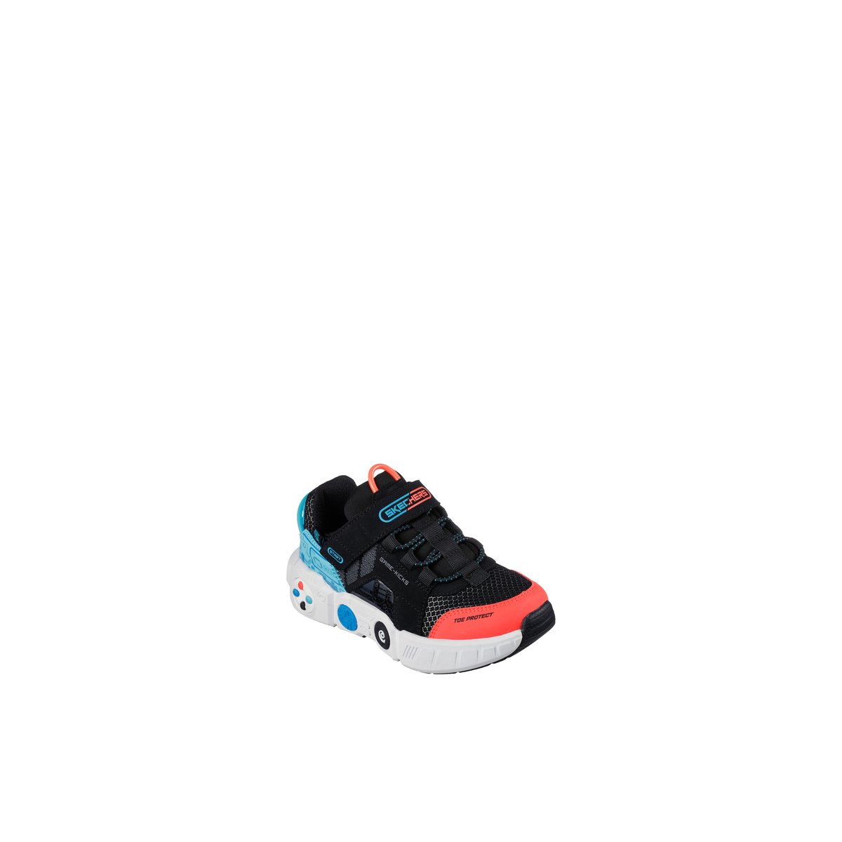 2X les points-Gametrnxv-jb-Baskets - Talon plat - Noir Multi